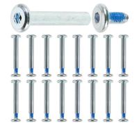 HEALSOPTHY Tornillos Razonable Acero 20 Patines en Inoxidable para Línea de Cabeza Hexagonal y Diseño y Uso Rodamientos Ruedas para Mantenimiento