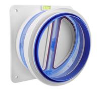 HEALSOPTHY Válvula de Retención para Campana Extractora de Cocina Doble Puerta Pared 150-180 MM Resistente y Ligera Válvula Antirretorno para Escape de Aire y Control de Volumen