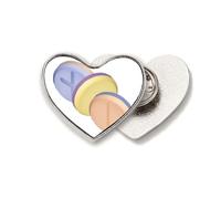 Health Care Products - Broche de metal con diseño de pastillas, diseño de corazón