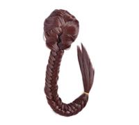 Health - Extensión de cola de pez sintética para mujer, 50 cm, cordón ajustable, con dos clips, trenza, coleta de caballo, cuidado personal (marrón claro)