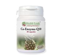 Health Leads Co-Enzima Q10, dosis alta, 400 mg, 30 cápsulas