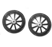 Health Line Products Walker - Ruedas de repuesto para andador (15,24 cm), color negro