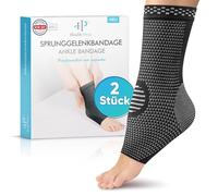 Health Press® Tobillera - Medias de apoyo profesional - Alivio y estabilización del tobillo - 2 x tobilleras talla M - Dispositivo médico - Tobillera de apoyo - Calcetines de compresión