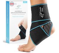 Health Press Tobillera universal - 1 x Tobillera - para mayor estabilización y alivio de la articulación del tobillo - vendaje de apoyo para tobillo - vendaje ajustable