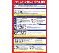 Health & Safety Educational Poster - Understanding CPR and First Aid for Choking, Informational Chart for Wall Display (Framed,12x18inch(30x45cm))