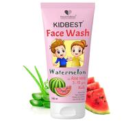 HealthBest Kidbest - Lavado facial para niños, piel normal, piel sensible y piel seca, sin lágrimas, parabenos, SLS, sabor a sandía, 100 ml