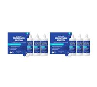 Healthcare by Amazon Solución única con hialuronato sódico para lentes de contacto blandas, 3 x 360ml (Paquete de 2), (anteriormente Amazon Basic Care, el embalaje puede variar)
