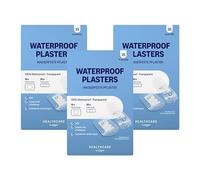 Healthcare By Amazon Waterproof Plasters (Transparent "Second Skin" High Protection),35 Count (20pc 7 x 2cm, 15pc 5 x 7.5cm)(Paquete de 3)(Anteriormente una marca Amazon Basic Care, el mismo producto)
