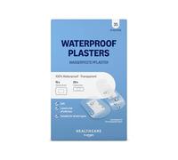 Healthcare By Amazon Waterproof Plasters (Transparent "Second Skin" High Protection), 35 Count (20pc 7 x 2cm, 15pc 5 x 7.5cm) (Anteriormente una marca Amazon Basic Care, el mismo producto)
