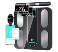 Healthkeep Báscula Persona Impedancia Conectada Con 8 Electrodos Alta Precisión, 21 Datos Corporal Medición BIA de Doble Frecuencia Con APP para Andriod e iOS, Max. 180 kg/400 lb/28