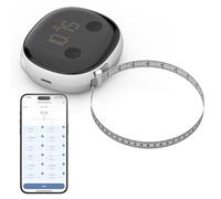 Healthkeep -Cinta Métrica Corporal Inteligente con Aplicación Móvil, Bluetooth, Recarga USB Type-C, Auto-Retráctil, Seguimiento de Medidas, Fitness y Desarrollo Muscular