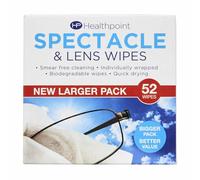 Healthpoint - Toallitas para lentes, 52 unidades por paquete, 2 paquetes, 104 unidades en total