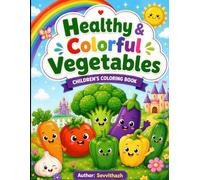 Healthy & Colorful Vegetables : Children's Coloring Book for Kids Aged 3 to 6: Amazing Health Benefits of Vegetables with Coloring Pages for Toddlers and Preschoolers Ages 3-6