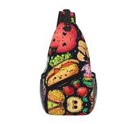 Healthy Food - Riñonera cruzada para el hombro, correa para el hombro, cintura para hombres y mujeres