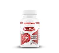 Healthy Fusion - Actívate | L-Taurina + Cafeína Natural + Ginseng | energía y concentración todo el día | elimina el cansancio y la fatiga mental | pastillas energizantes naturales | 60 cápsulas