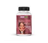 Healthy Fusion Biotin Complex | Biotina, Colágeno, Calcio | Anticaída y Fortalecimiento Capilar | Hidratación y Protección de la Piel | Uñas Fuertes y Brillantes | Tratamiento para 3 meses | 90 cáps