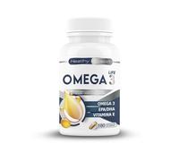 Healthy Fusion Omega 3 con EPA y DHA + Vitamina E - 180 cápsulas blandas | 2000 mg Aceite de Pescado rTG + 1800 mg EPA/DHA | Corazón, Cerebro y Visión | Alta concentración | No-GMO Sin Gluten