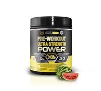 Healthy Fusion Pre-Workout | Energía explosiva, fuerza y resistencia | Creatina, Beta-Alanina, Taurina y Cafeína | Máximo Rendimiento y elimina la fatiga | Sin estimulantes químicos | 300g Sandía