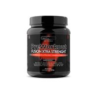 Healthy Fusion Pre Workout | Potente Pre-entreno | Beta Alanina, L-Arginina, AAKG, Creatina, Cafeína, Taurina | Potencia tu energía y rendimiento físico | Crecimiento muscular | 300g Naranja
