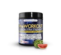 Healthy Fusion Pre Workout Xtra Strenght | Pre Entreno en Polvo Creatina y BCAAS, Beta Alanina, Cafeína, Taurina, Arginina | Energía, Fuerza y Resistencia | Pre Entrenamiento Gym Alto Rendimiento 300g