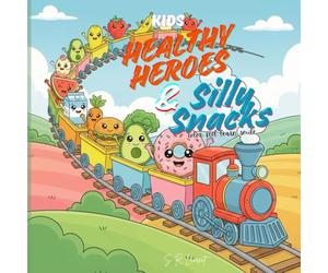 Healthy Heroes and Silly Snacks: A Cute and Funny Fruits, Vegetables & Snacks Coloring Book for Kids Ages 4-8