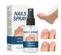 Healthy Nail Solution - Strengthening Spray for Damaged Repair | Natural Extracts with Moisturizing Formula, Quick Absorption for Home Manicure, Salon, Youth Elderly, Toenail Care