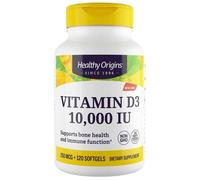 Healthy Origins Vitamina D3 10000 UI - 120 cápsulas blandas
