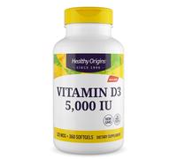 Healthy Origins Vitamina D3 5000 UI - 360 cápsulas blandas