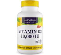 Healthy Origins Vitamina D3 Depot 10 000 UI, 360 cápsulas blandas