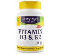 Healthy Origins - Vitamina D3 y K2 de Healthy Origins (60 cápsulas)