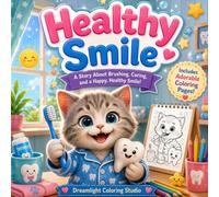 Healthy Smile: A Fun Story About Teeth Brushing and Healthy Habits for Kids. Includes Adorable Coloring Pages! (Coloring books for kids)
