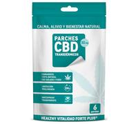GANESHI VITAL - Healthy Vitalidad Forte Plus, 6 Parches CBD Transdérmicos de 32 mg, 45x45 mm, Alivia, Calma y Aporta Bienestar Natural, Autoadhesivo y Transparente, Resistente al Agua