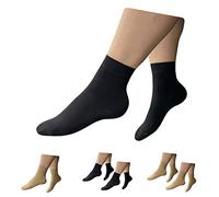 HealthyNees Punta cerrada 15-20 mmHg Compresión Pie Circulación Ancho Tobillo Manga Ancha, XXL, Negro