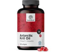 HealthyWorld Aceite de Krill 1200 mg - 180 cápsulas blandas HealthyWorld