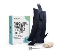HEALUA Almohadas de cinturón de seguridad para cirugía abdominal, almohada de histerectomía con bolsillo para paquete de calor/frío, cojín cómodo para miomectomía para incisión abdominoplastia