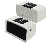 Healvaluefit Reproductor de música Simple para Personas Mayores, Reproductor de audiolibros Sencillo con Tarjeta TF de 32 GB y Lector de Tarjetas para Demencia, Alzheimer (Gris)