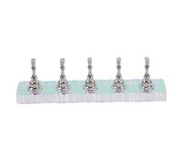 Healvian 1 Juego Arte de uñas Base Soporte para práctica de uñas Exhibidor de uñas acrílicas secreto clíper equipo soporte de práctica de uñas exhibición de uñas de manicura Silver