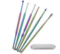 Healvian 1 Juego De 6 Piezas Herramienta Para Recoger Orejas Limpiador De Oidos Púas De Oreja Selección De Oreja Pax Kit De Limpieza Conjunto De Cuatro Piezas Oído Acero Inoxidable Bebé