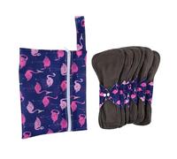 Healvian 1 Juego De Compresas Reutilizables Y Lavables Con Capa De Carbón Para El Posparto Para Mujeres