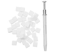 Healvian 1 juego de esponjas para manicura y maquillaje - Mini aplicador de bloque con bolígrafo - Esponjas para decoración de uñas para difuminar esmalte de gel y base