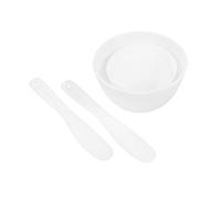 Healvian 1 Juego Set de belleza y cuidado de la máscara de pie accesorios cables marcador abatible de sobremesa tazones de silicona para mezclar máscara de bricolaje páginas