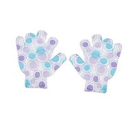 Healvian 1 Par guantes de baño manopla baño exfoliante corporal esfoliação corporal Guantes de limpieza corporal guantes de ducha guantes exfoliantes cinco dedos toallita de ducha niño