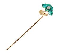 Healvian 1 Pc Horquilla Adorno Para El Cabello Pasador De Pelo De Perla Tocado De Perlas Suministro De Cabello Vintage Decoraciones Para El Cabello Accesorios Para El Cabello De Oro Blue