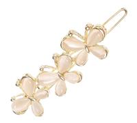 Healvian 1 Pc horquilla hair clips orquillas hair bow Accesorio fashion pasador de flores Tocado de perlas pasadores de perlas Pinza para el cabello pinza de pelo de flores cobre