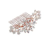 Healvian 1 Pc Peineta De Boda Peines De Novia Oro Peine Del Pelo De La Boda De La Novia Pelo Enjoyado Cabello Peine De Novia Vintage Pasador De Pelo Accesorios Peine Lateral De Novia Golden