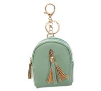 Healvian 1 Pieza Bolsa con Cremallera para Llaves Cartera Llavero para Mujer artilugio bálsamo Auto maletin de Maquillaje Pack Maquillaje Precioso minibolso práctica Bolsa de Cambio PU Blue