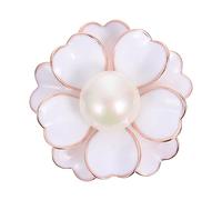 Healvian 1 Pieza Broche Anti Exposición Alfiler De Ropa Broches Vintage Para Mujeres Ramillete De Flores De Moda Botón Del Cuello Pin De Flores Aleación