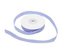 Healvian 1 rollo de cinta de cuadros a rayas de 1,5 cm x 25 yardas para manualidades, ramos de boda, regalos navideños, proyectos de manualidades y decoración.