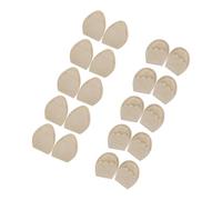 Healvian 10 Pares de Plantillas Ajustables Punta del Zapato Almohadillas Antepié y Tacones Altos Color Piel 5 Redondas 5 Puntiagudas para Calzado Deportivo Uso Diario