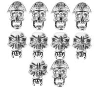 Healvian 10 Piezas Accesorios Retro para Trenzas y Barbas de Joyas para Dreadlocks Adornos de Pelo de Decoraciones para Único y Diy